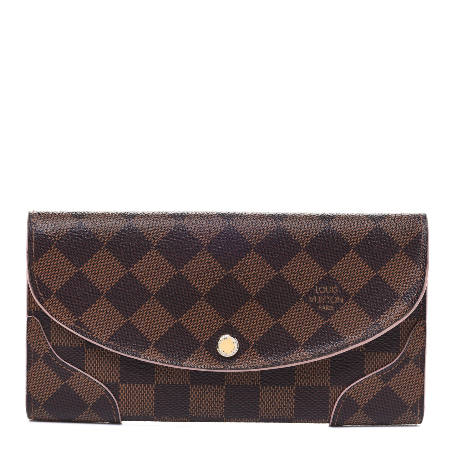 Damier Ebene Caissa Wallet Rose Ballerine