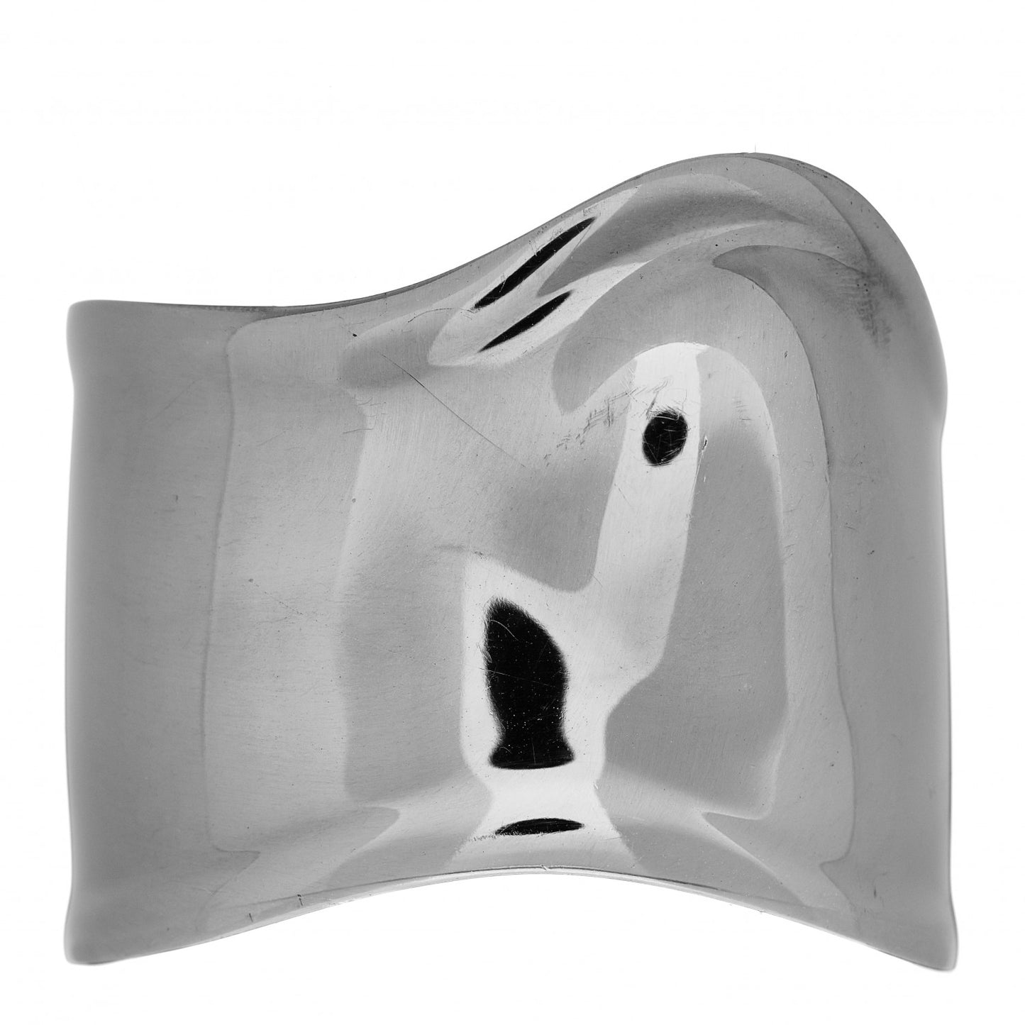 Ruthenium Medium Elsa Peretti Right Wrist Bone Cuff Bracelet Black
