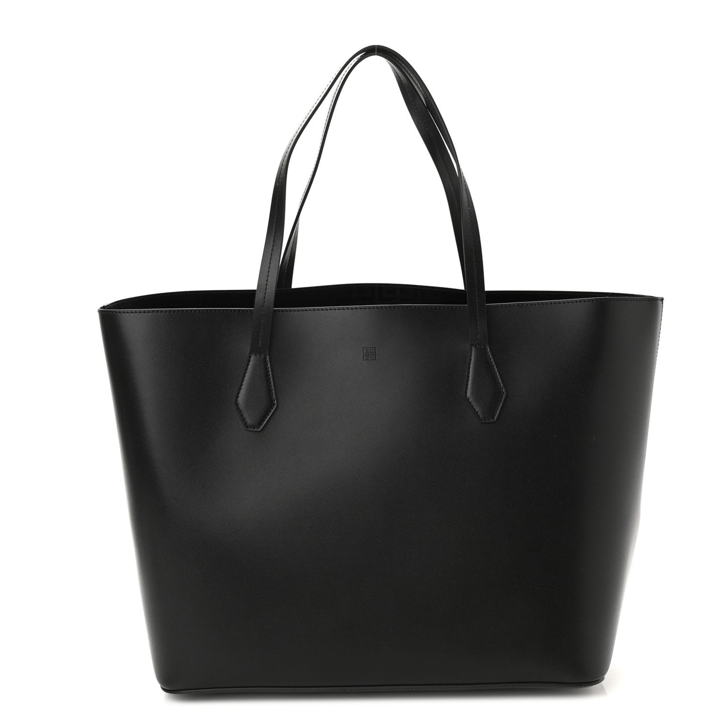 Smooth Calfskin Wing Shopping Bag Black