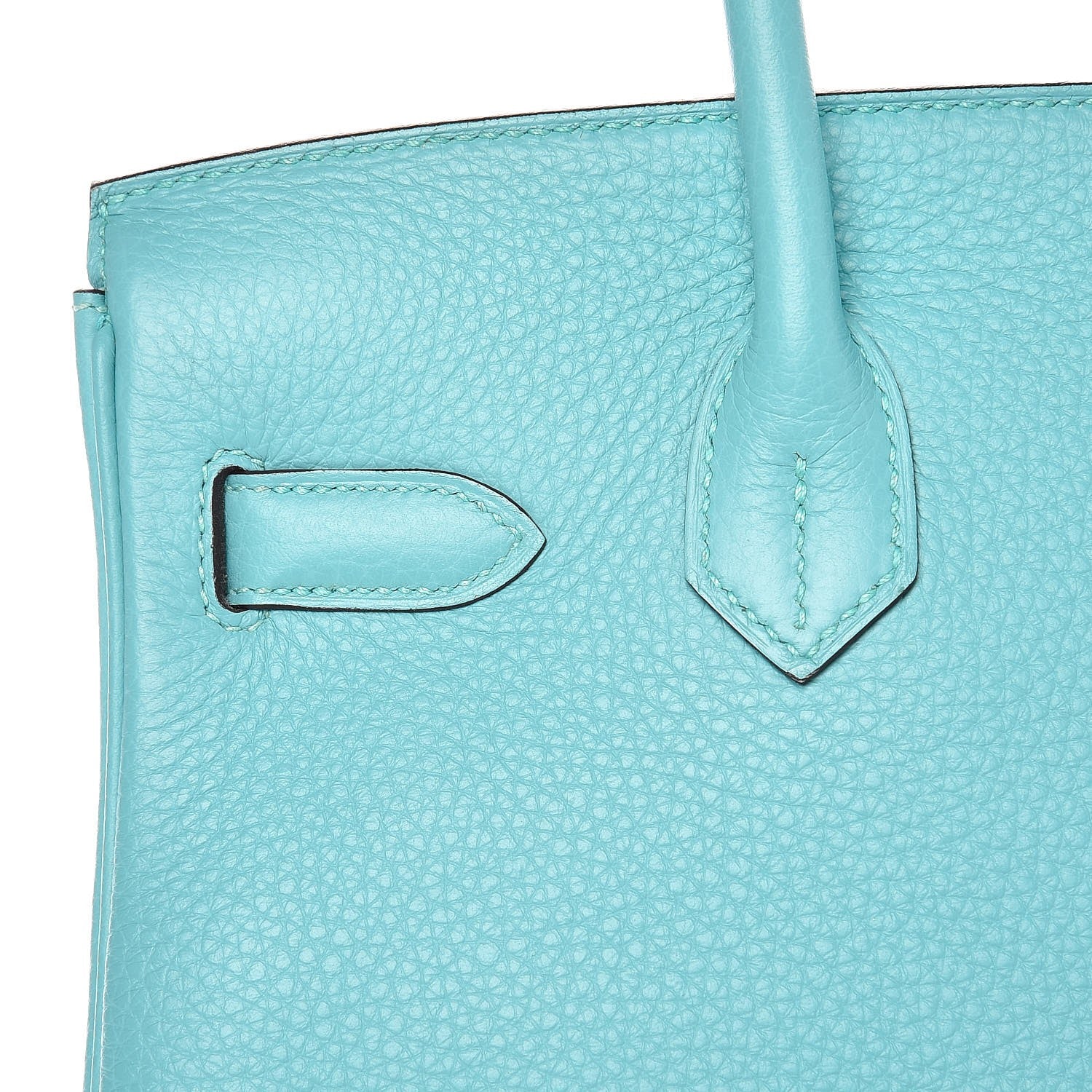 Hermes Taurillon Clemence Birkin 30 Bleu Atoll 30 of 34