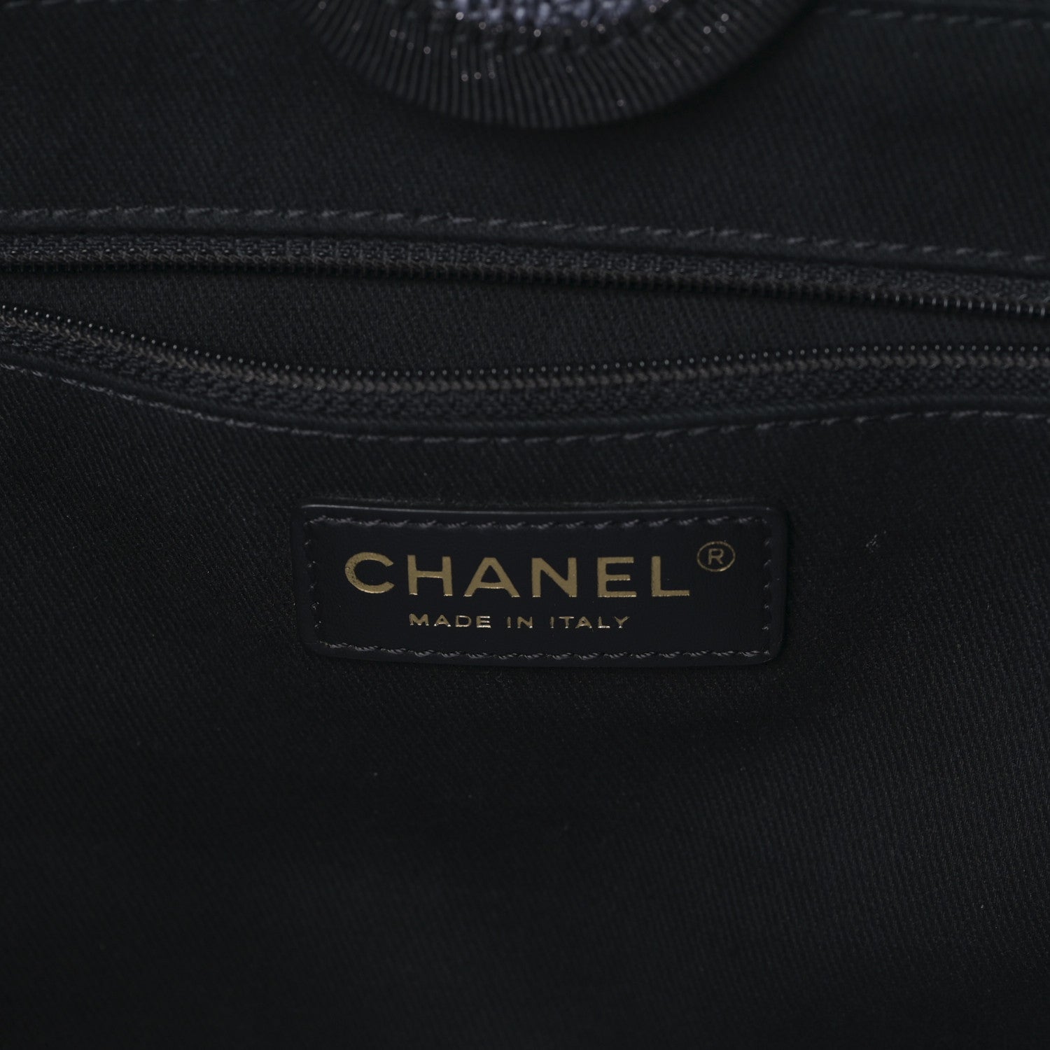 Chanel Mixed Fibers Calfskin Small Deauville Tote Blue 10 of 17