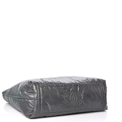 Chanel Nylon Quilted Reversible Coco Cocoon Tote Grey 4 of 10