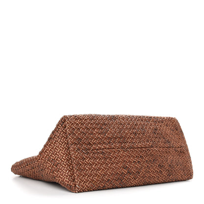 Bottega Veneta Metallic Intrecciato Nappa Large Cabat Brown Gold 4 of 9
