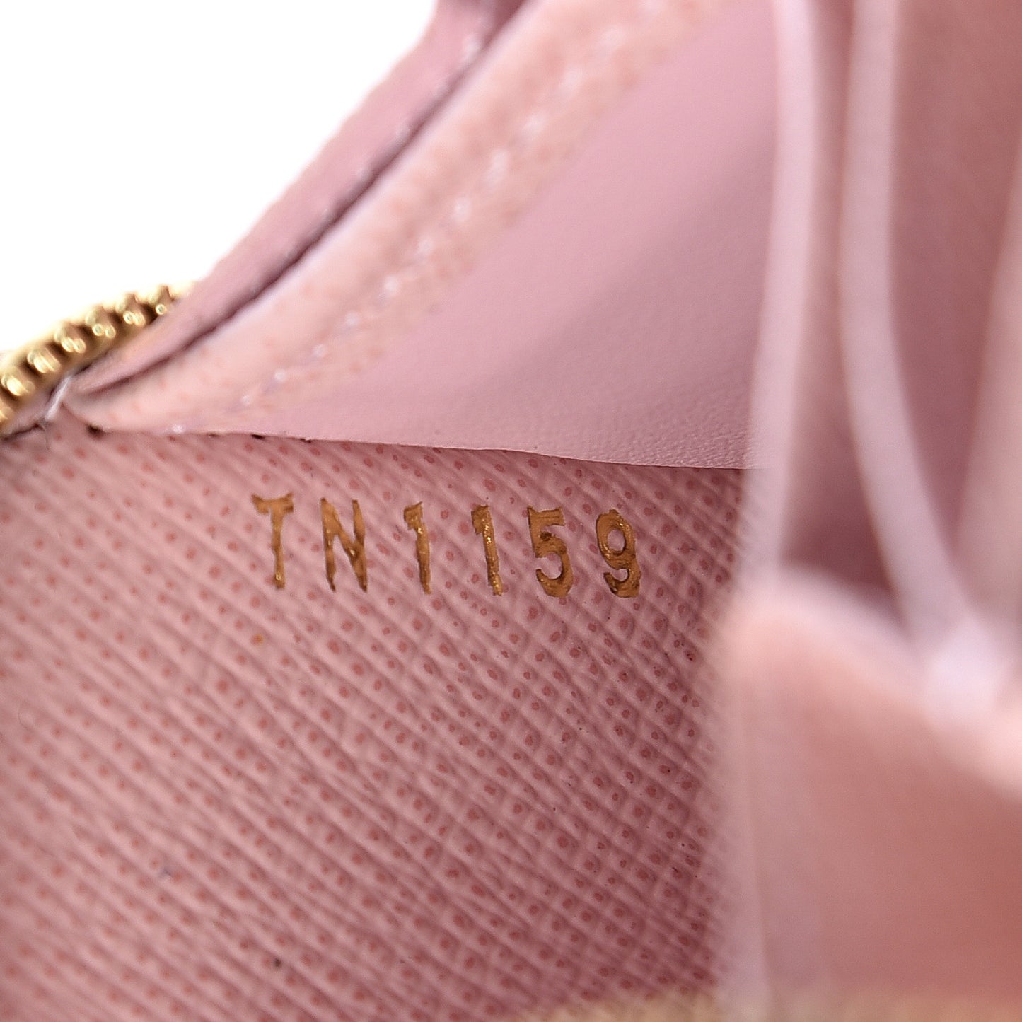 Damier Ebene Studded Zippy Coin Purse Rose Ballerine