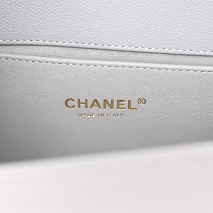 Chanel Caviar Quilted Medium Boy Flap Grey 5 of 9