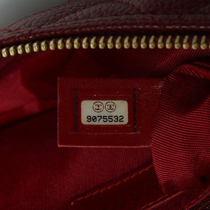 Chanel Caviar Quilted Pochette Red 7 of 7