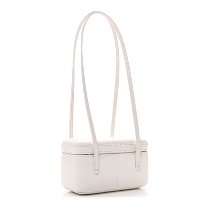 Chanel Shiny Caviar Preppy Coco Long Vanity With Strap White 3 of 12