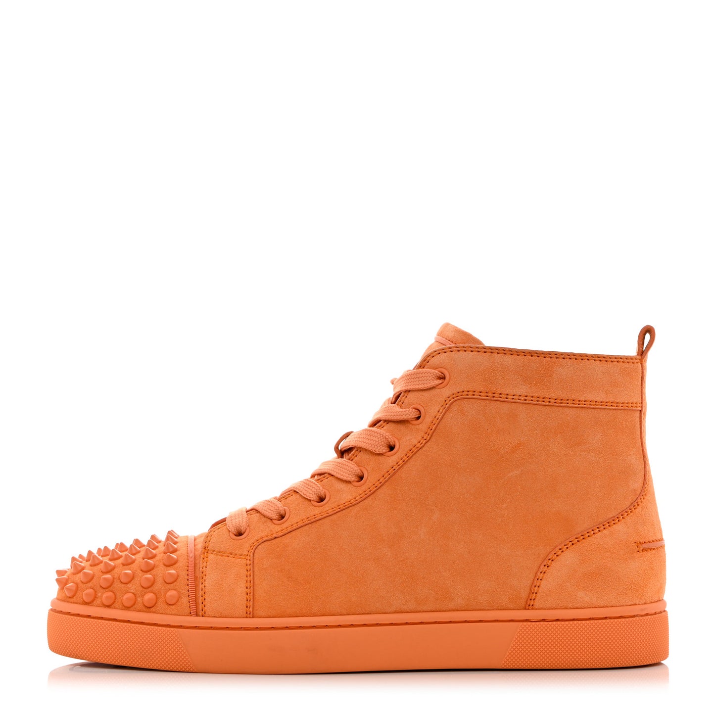 Veau Velours Mens Louis Orlato Flat Spikes Sneakers 41.5 Melon May