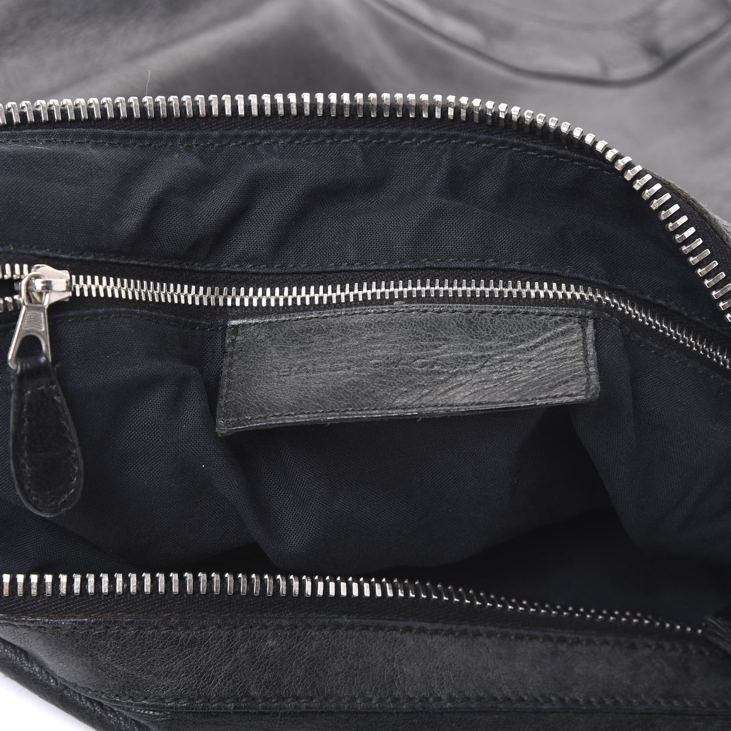 Agneau Giant 21 Silver Hardware Day Hobo Black