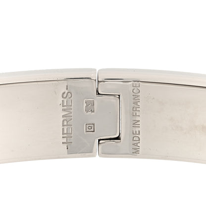 Hermes Enamel Narrow Clic Clac H Bracelet GM White 4 of 4