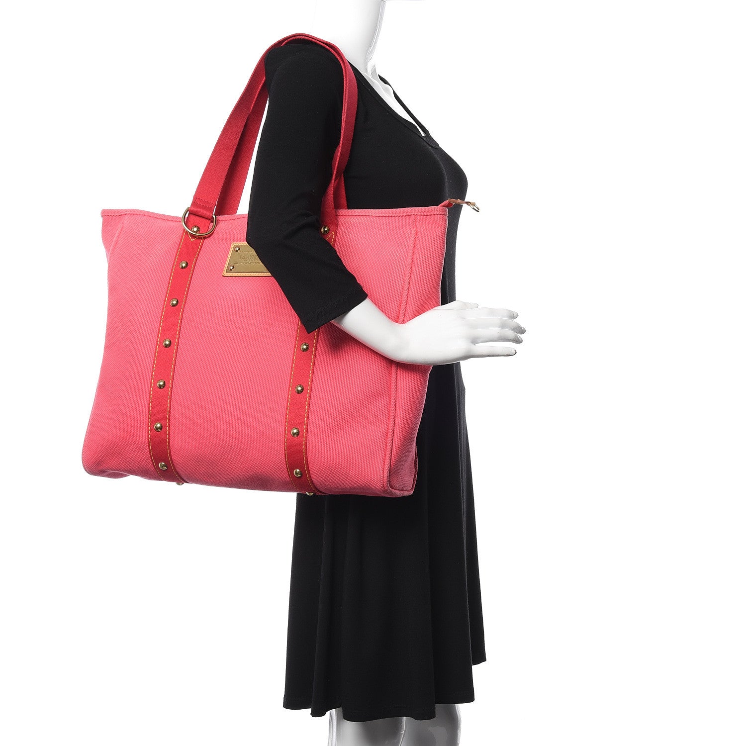 Louis Vuitton Toile Antigua Cabas GM Pink 2 of 12