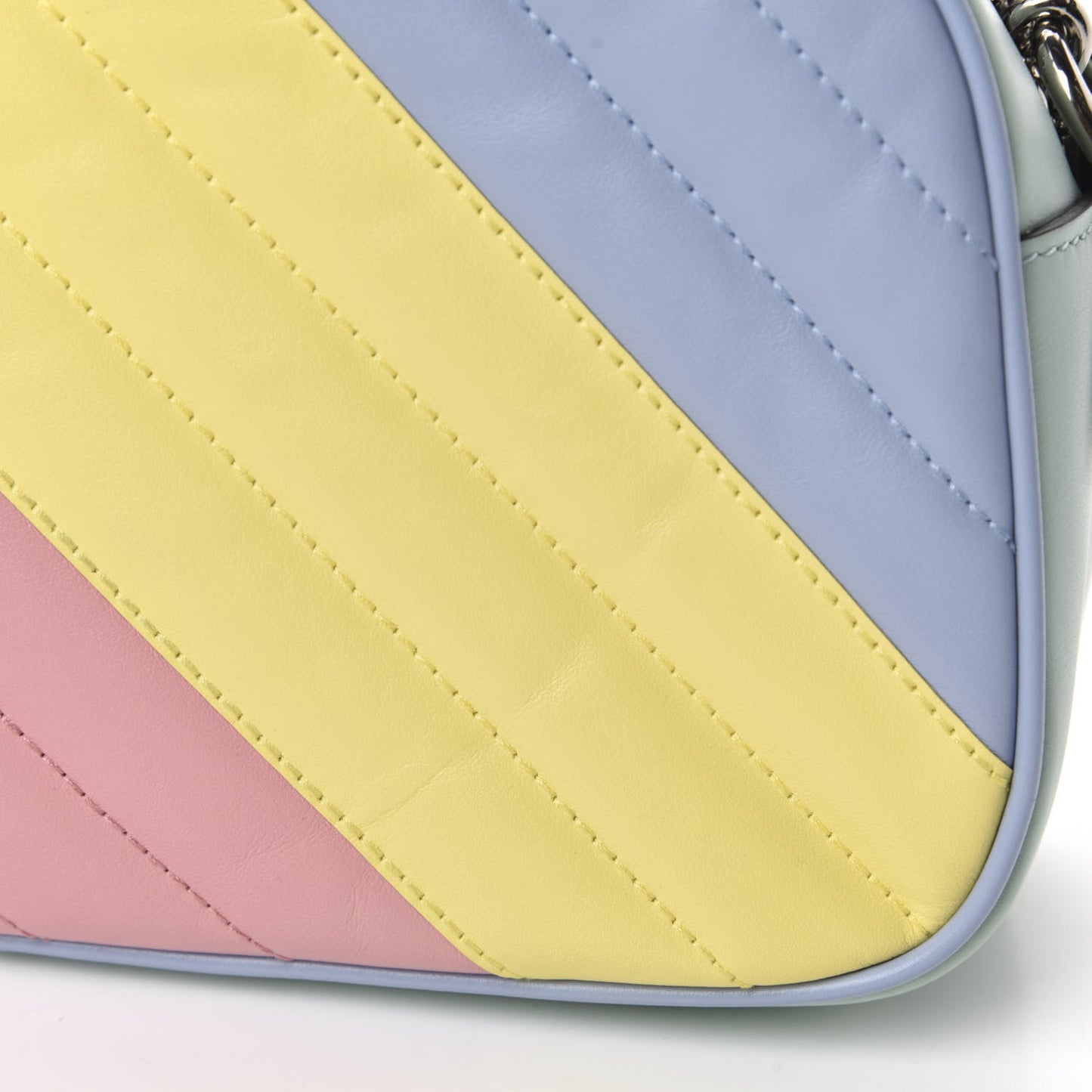 Calfskin Matelasse Diagonal Small GG Marmont Chain Shoulder Bag Multicolor Pastel