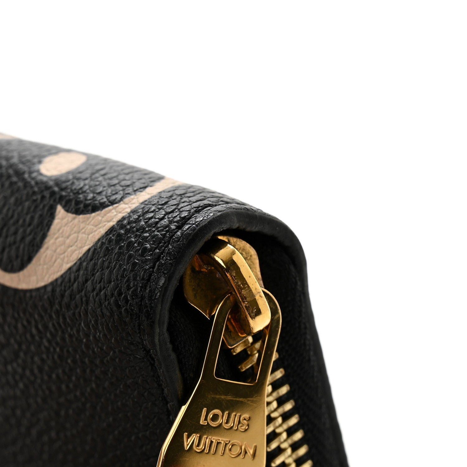 Louis Vuitton Empreinte Monogram Giant Zippy Wallet Black Beige 8 of 9