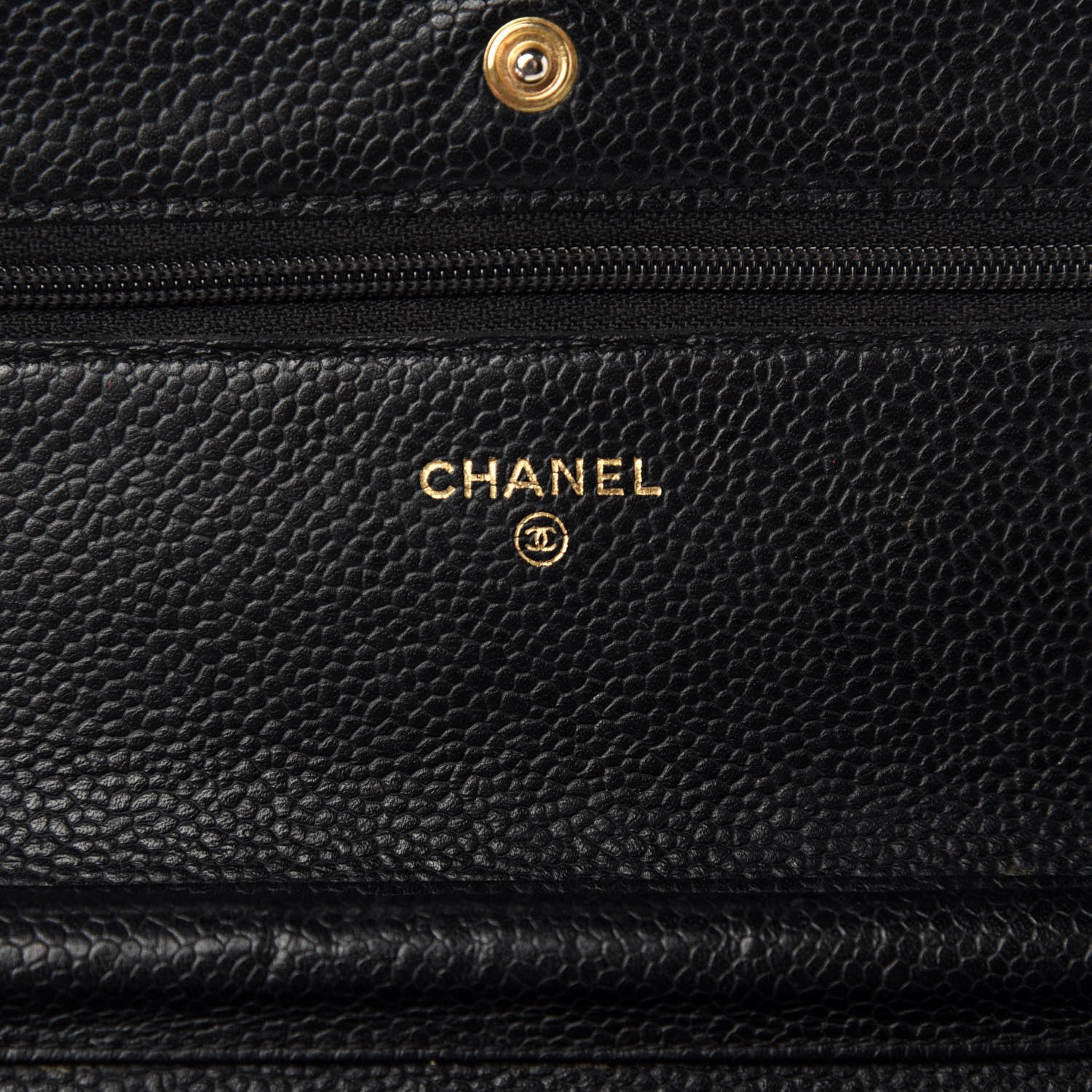 Chanel Caviar Quilted Wallet On Chain WOC Black 10 of 13