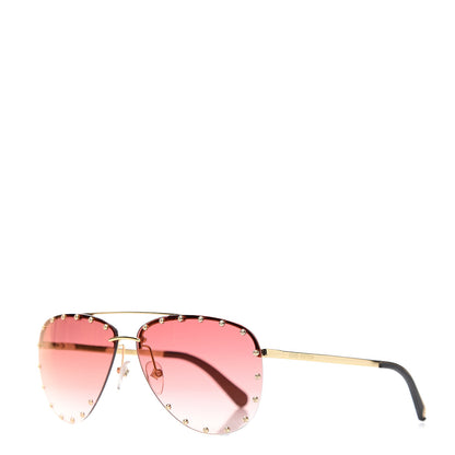 Louis Vuitton The Party Aviator Sunglasses Z2348U Pink 1 of 7