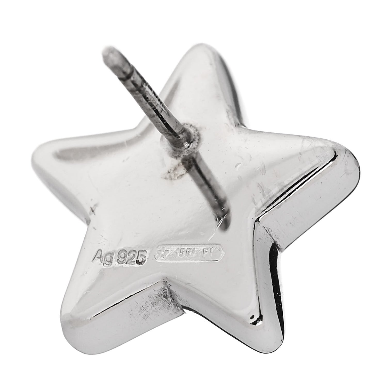 Sterling Silver Logo Star Earrings