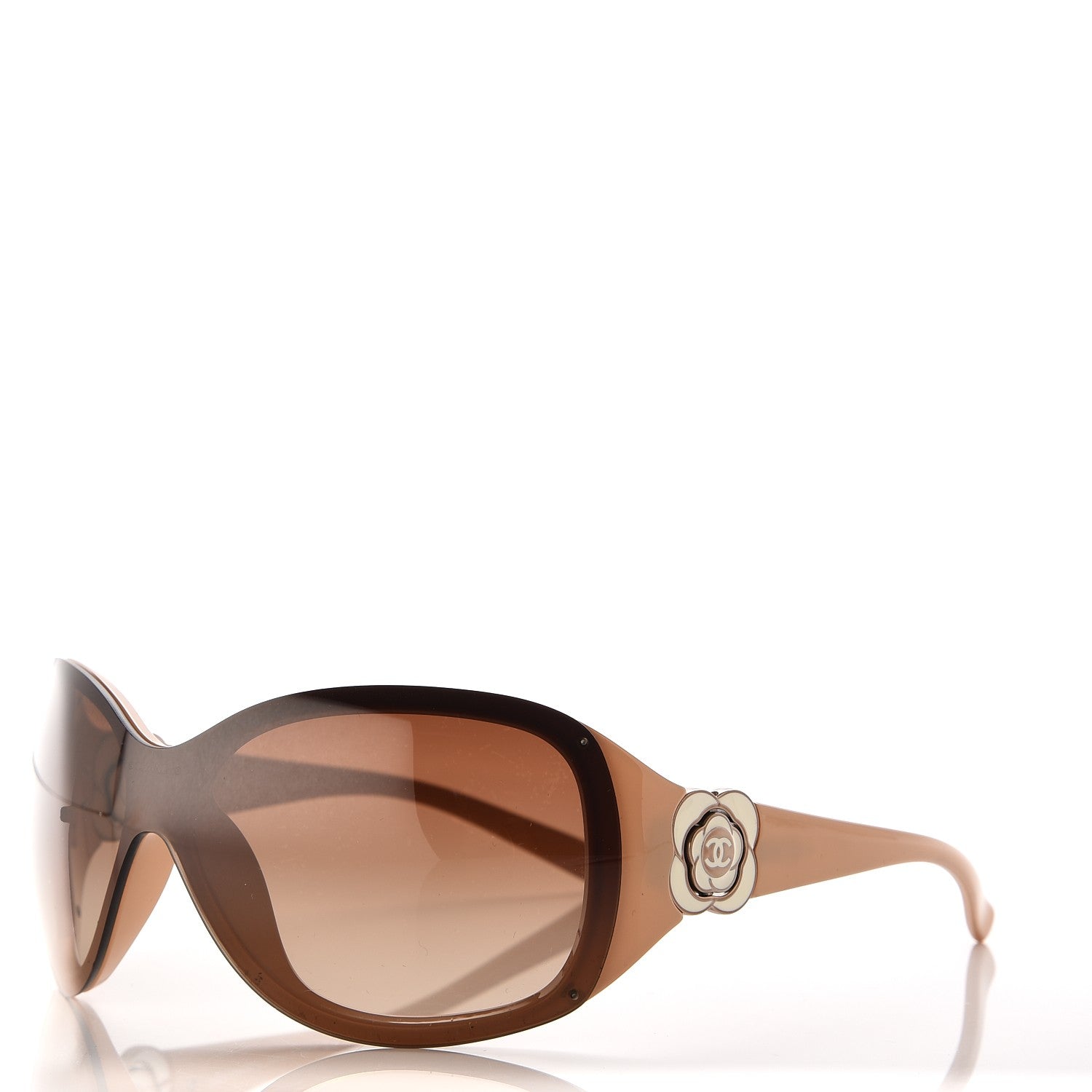 Chanel Camellia CC Sunglasses 6032 Beige 1 of 9