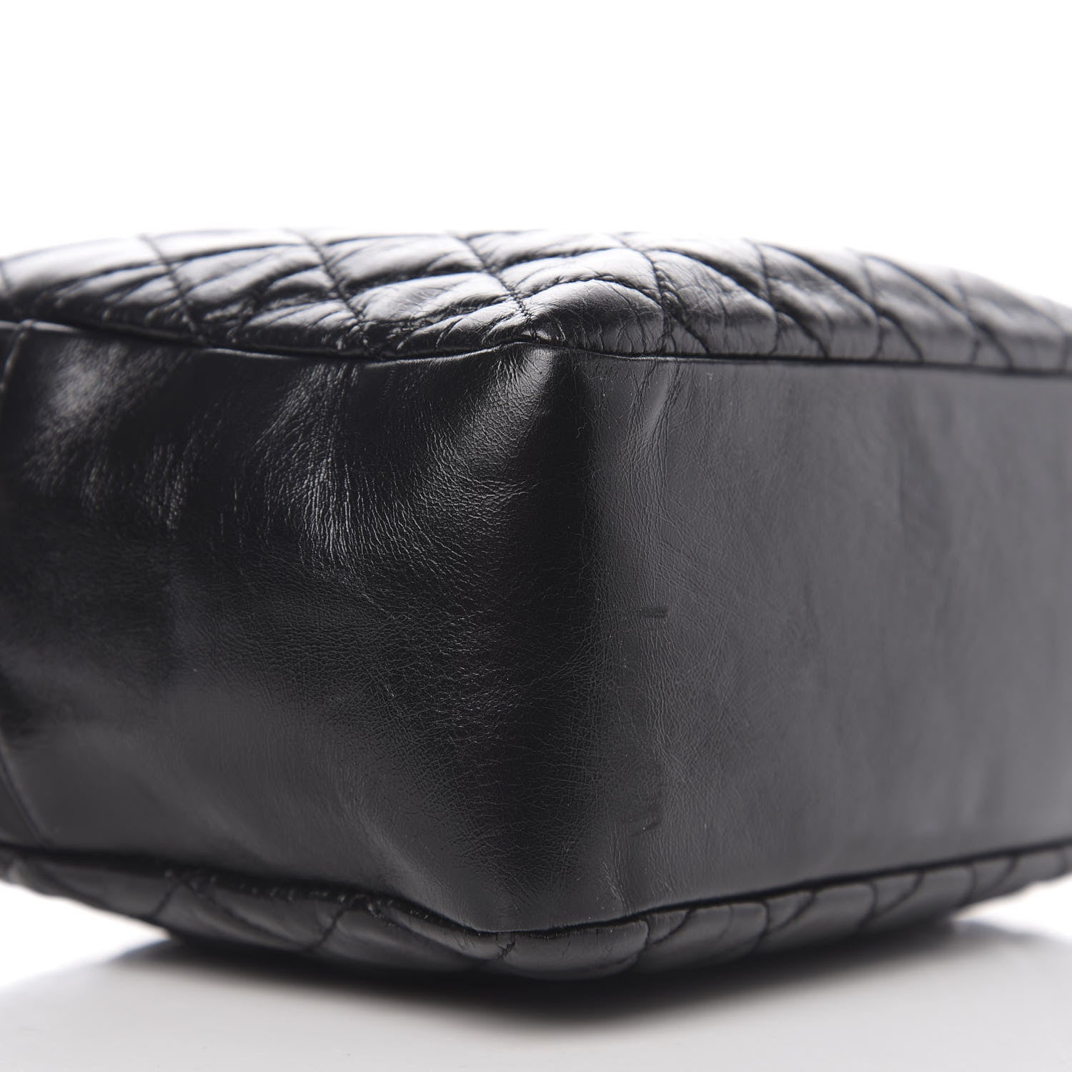 Chanel Calfskin Quilted CC Camera Case Black 8 of 9