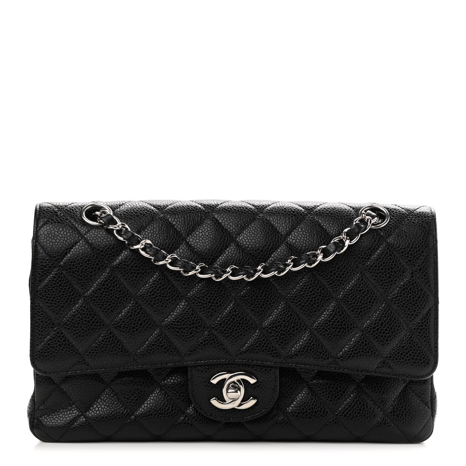 Chanel Caviar Quilted Medium Double Flap Black 1 of 10