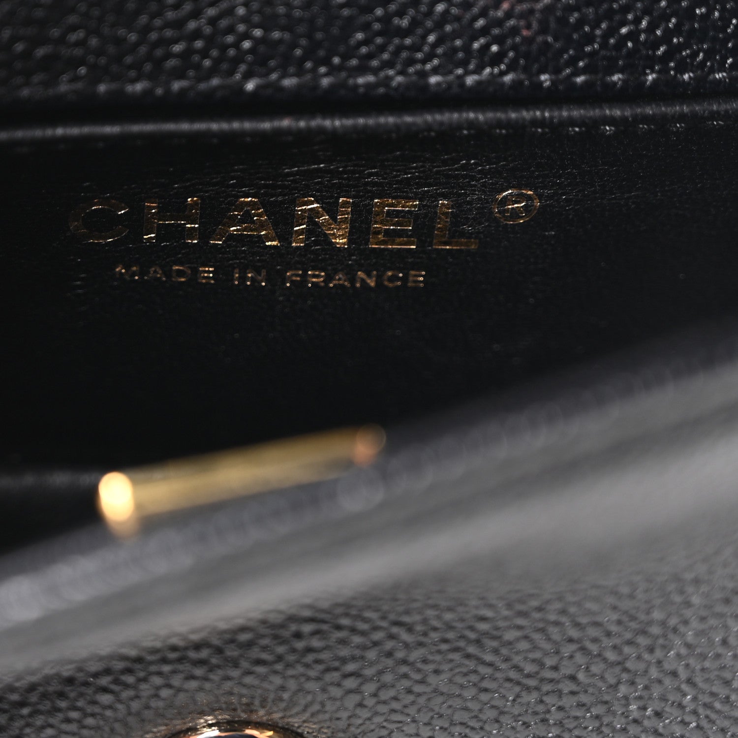 Chanel Caviar Chevron Quilted Mini Boy Flap Black 6 of 10