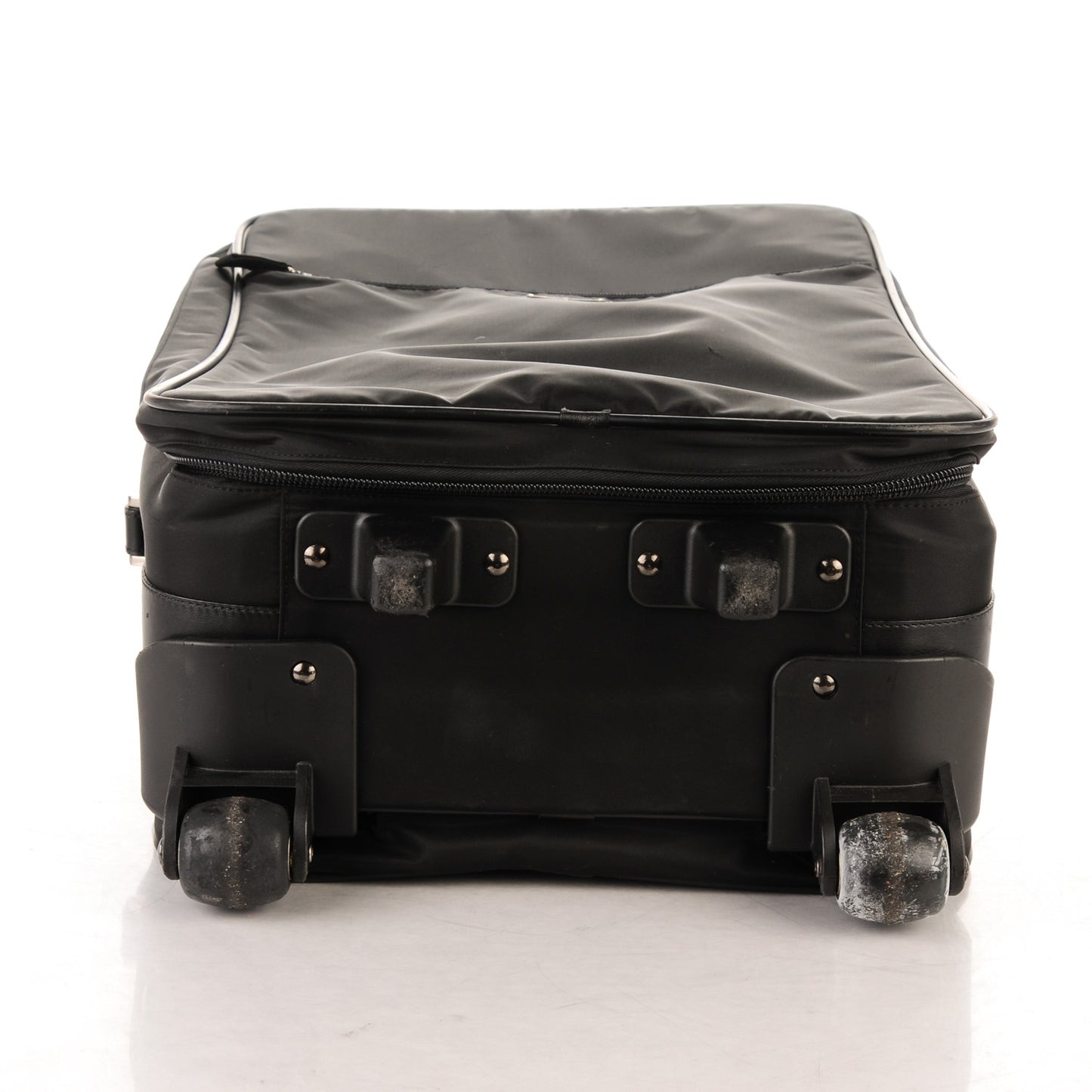 Tessuto Saffiano Trolley Luggage Nero Black