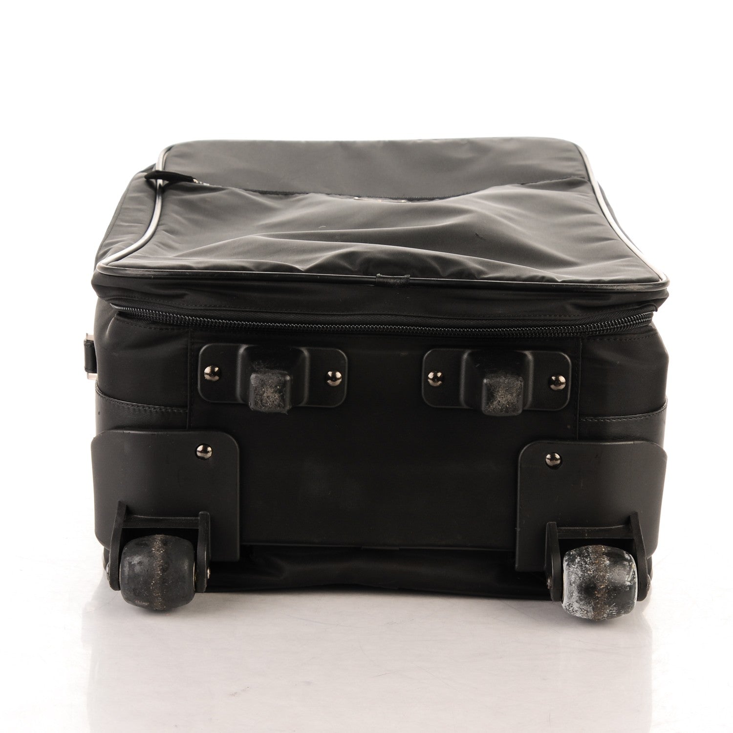 Prada Tessuto Saffiano Trolley Luggage Nero Black 6 of 8