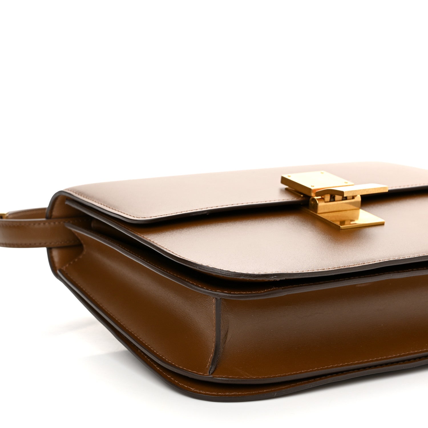 Celine Box Calfskin Medium Classic Box Flap Bag Camel 9 of 11