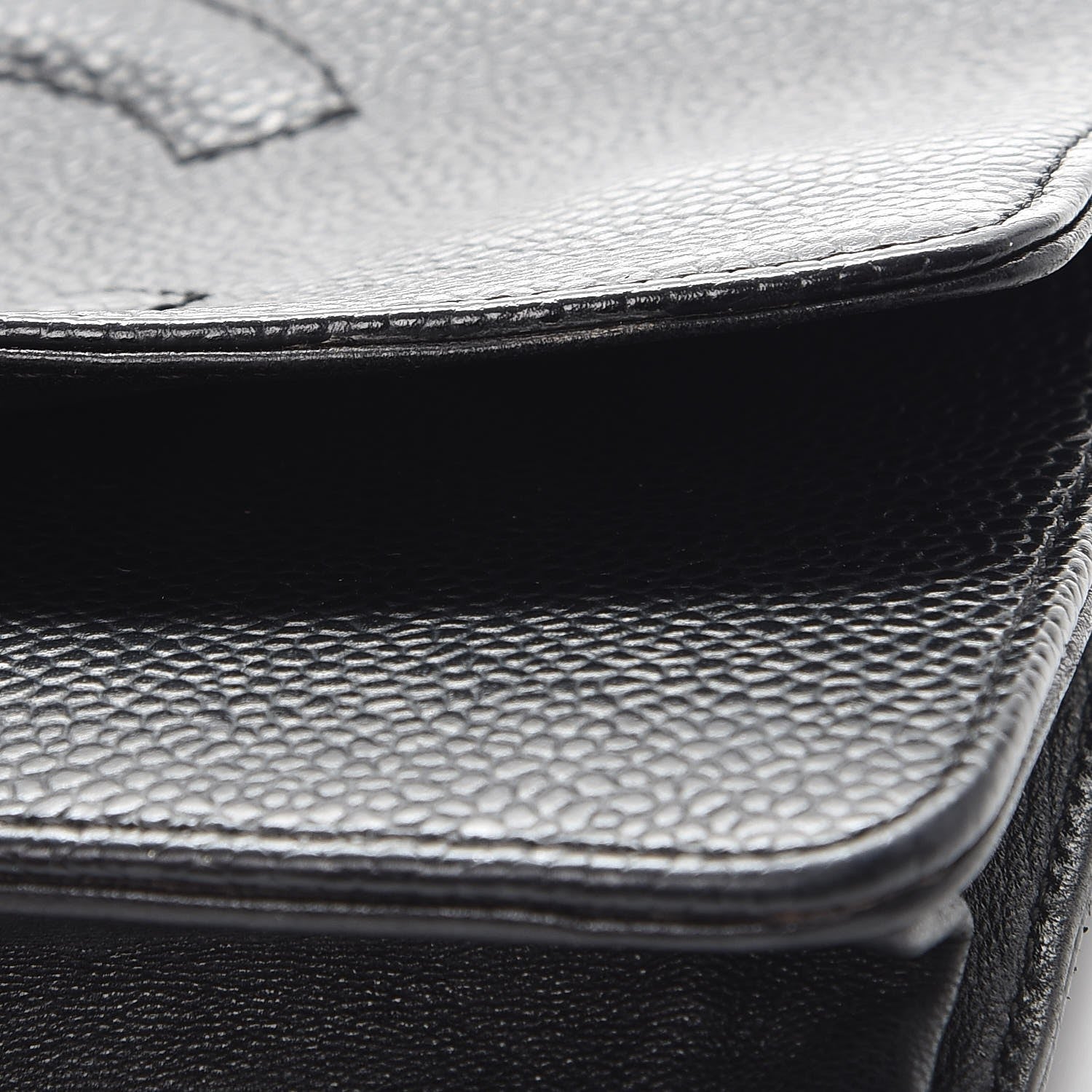 Chanel Caviar Timeless CC Wallet On Chain WOC Black 9 of 15