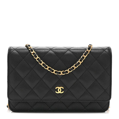 Chanel Caviar Quilted Wallet on Chain WOC Black 1 of 11