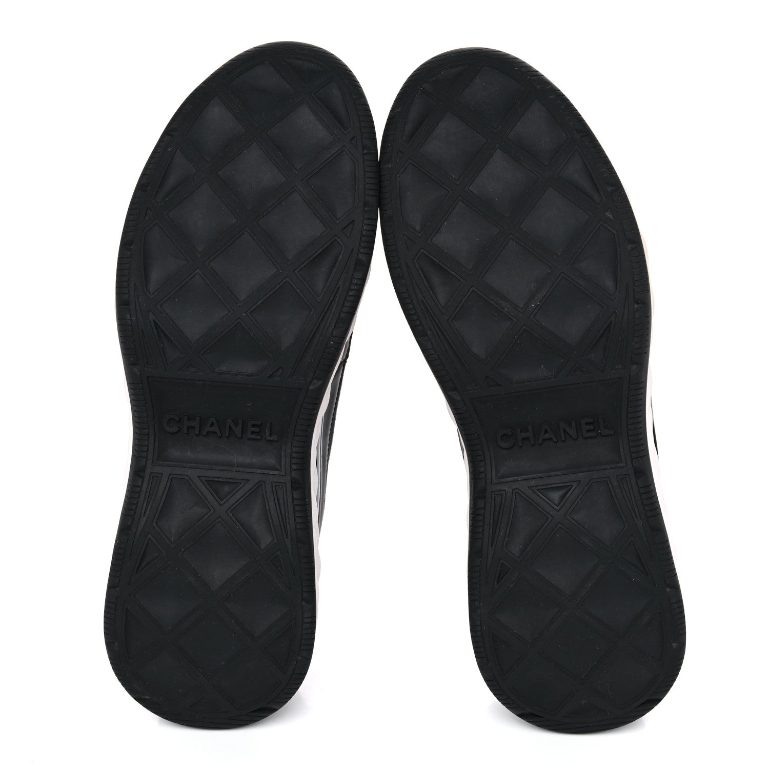 Chanel Velvet Calfskin Mixed Fibers CC Sneakers 39.5 Black 5 of 15