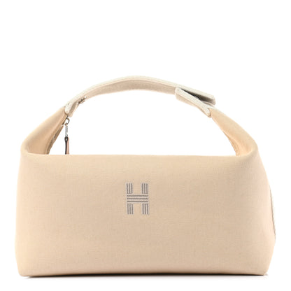 Hermes Canvas Large Bride-A-Brac Pouch Natural 1 of 6
