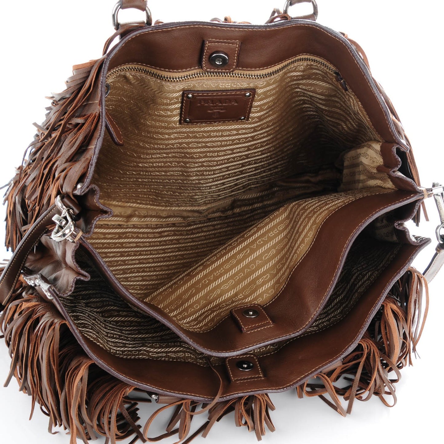 Nappa Fringe Shopping Tote Noce