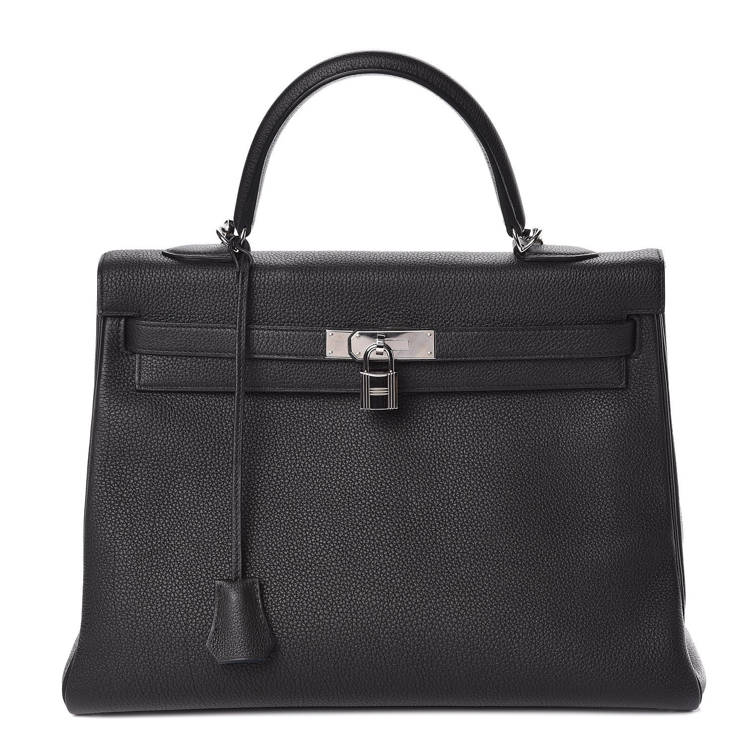 Hermes Togo Verso Kelly Retourne 35 Black Bleu Agate 1 of 15