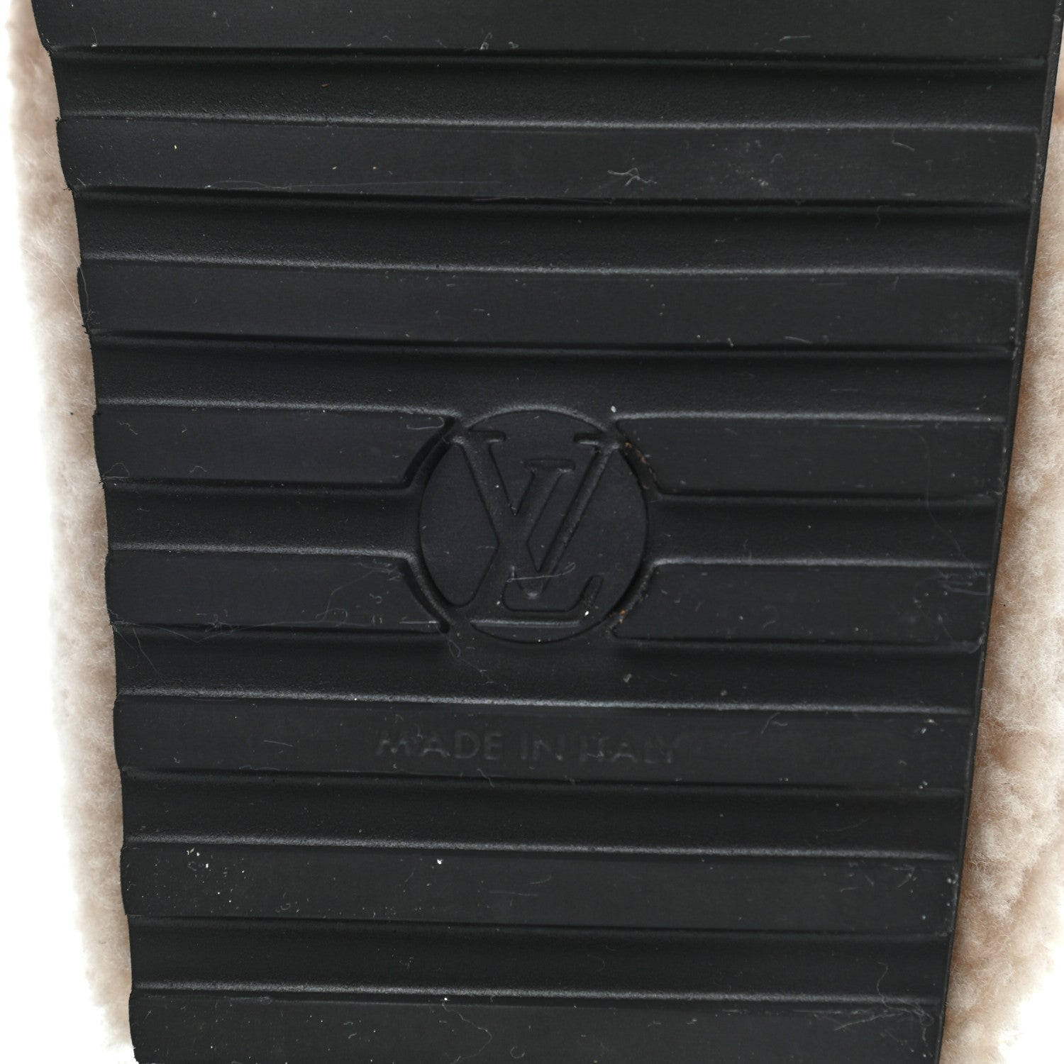 Louis Vuitton Shearling Paseo Sandals 40 Black 8 of 8