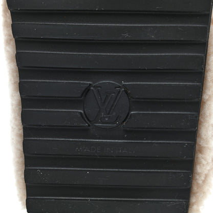 Louis Vuitton Shearling Paseo Sandals 40 Black 8 of 8
