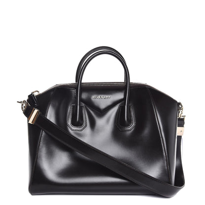 Givenchy Shiny Lord Calfskin Medium Antigona Brown 1 of 9