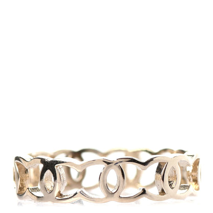Chanel Metal CC Ring 54 6.75 Gold 1 of 4