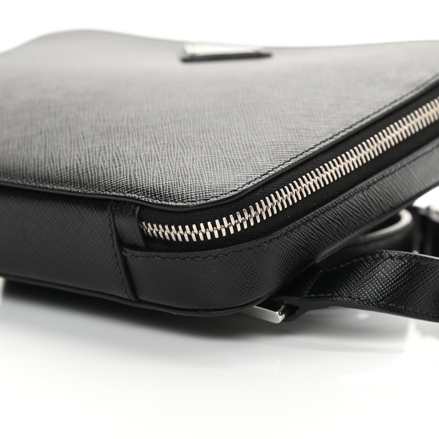 Saffiano Travel Backpack Black