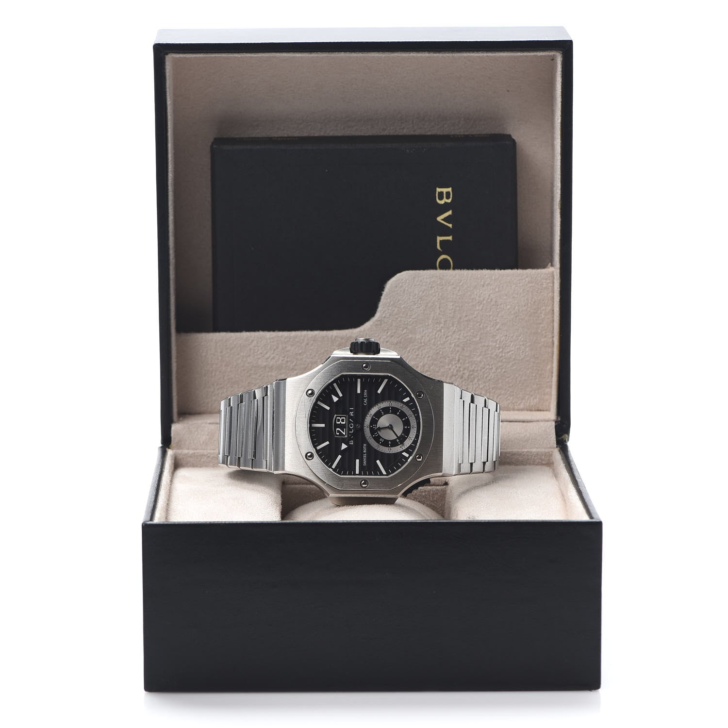 Bulgari Stainless Steel 47mm Endurer Chronosprint Daniel Roth Automatic Watch Black 7 of 7