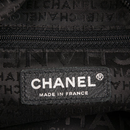 Chanel Lambskin Stitched Medium Ultimate Soft Tote Black 6 of 7