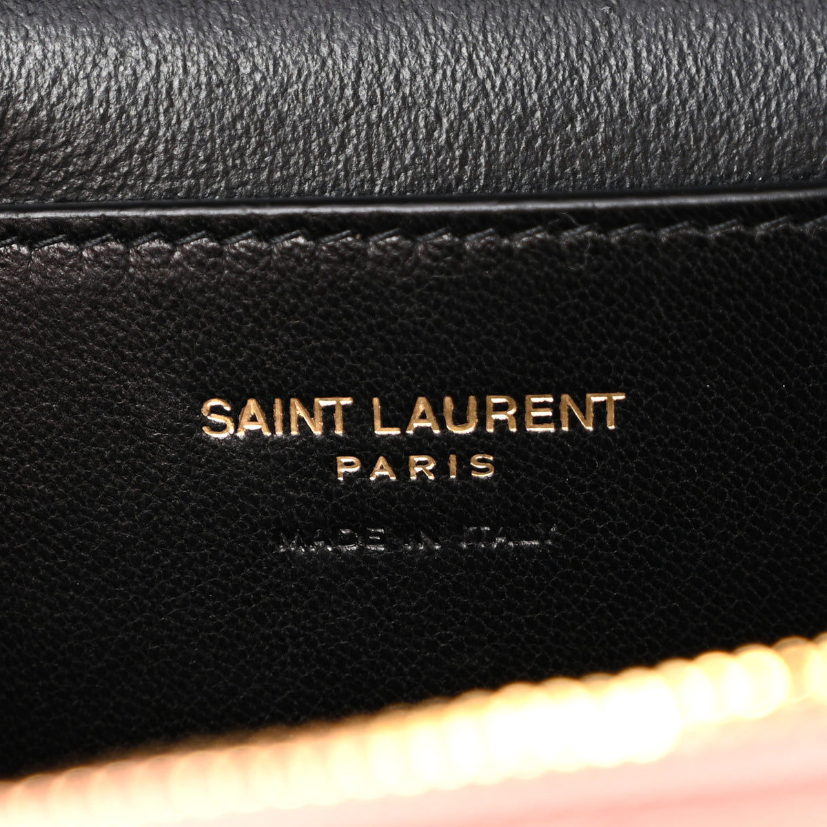 Lambskin Quilted Mini Gaby Vanity Case Barely Pink