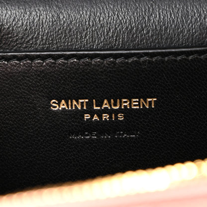 Saint Laurent Lambskin Quilted Mini Gaby Vanity Case Barely Pink 6 of 11