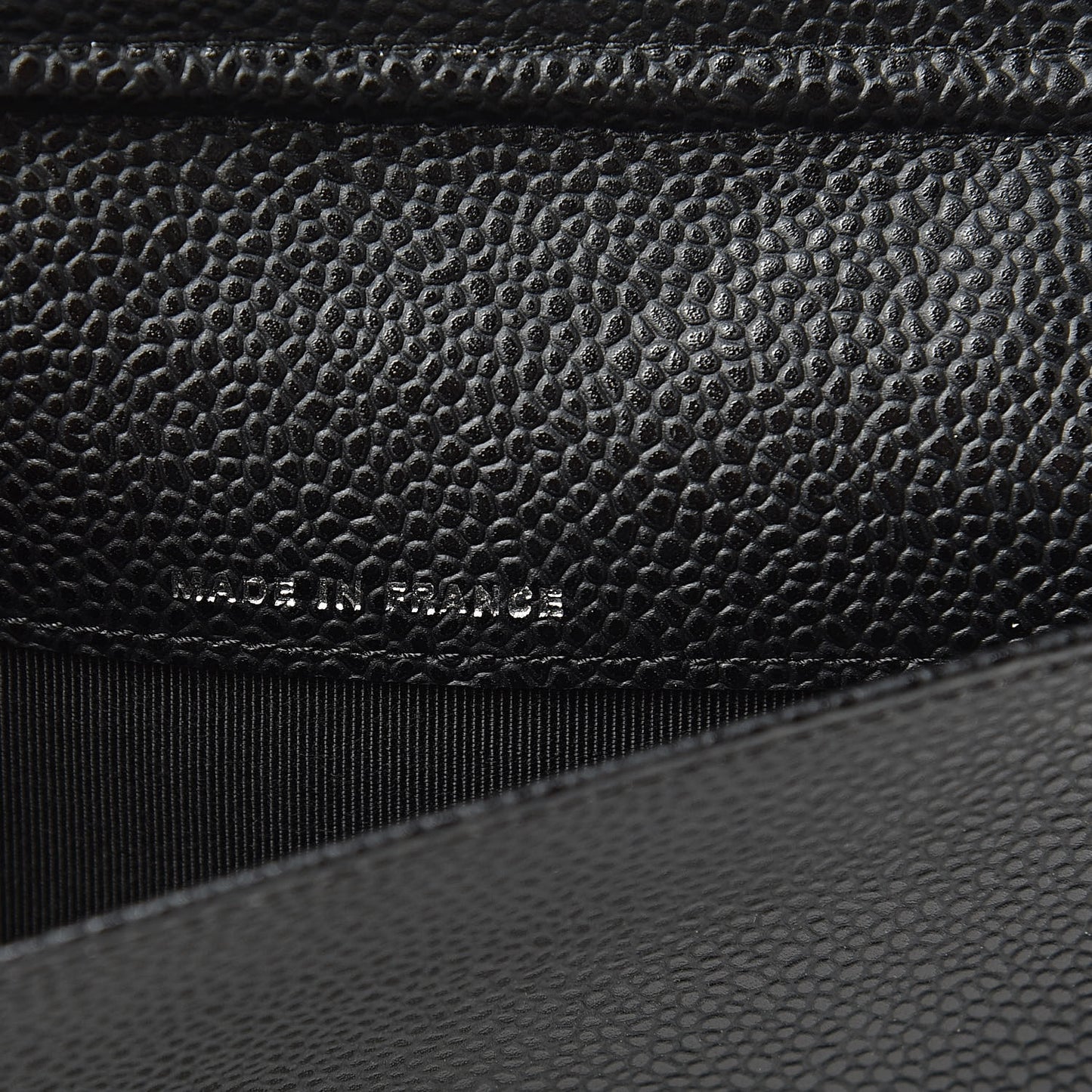 Caviar Quilted Large Agenda Cover Black