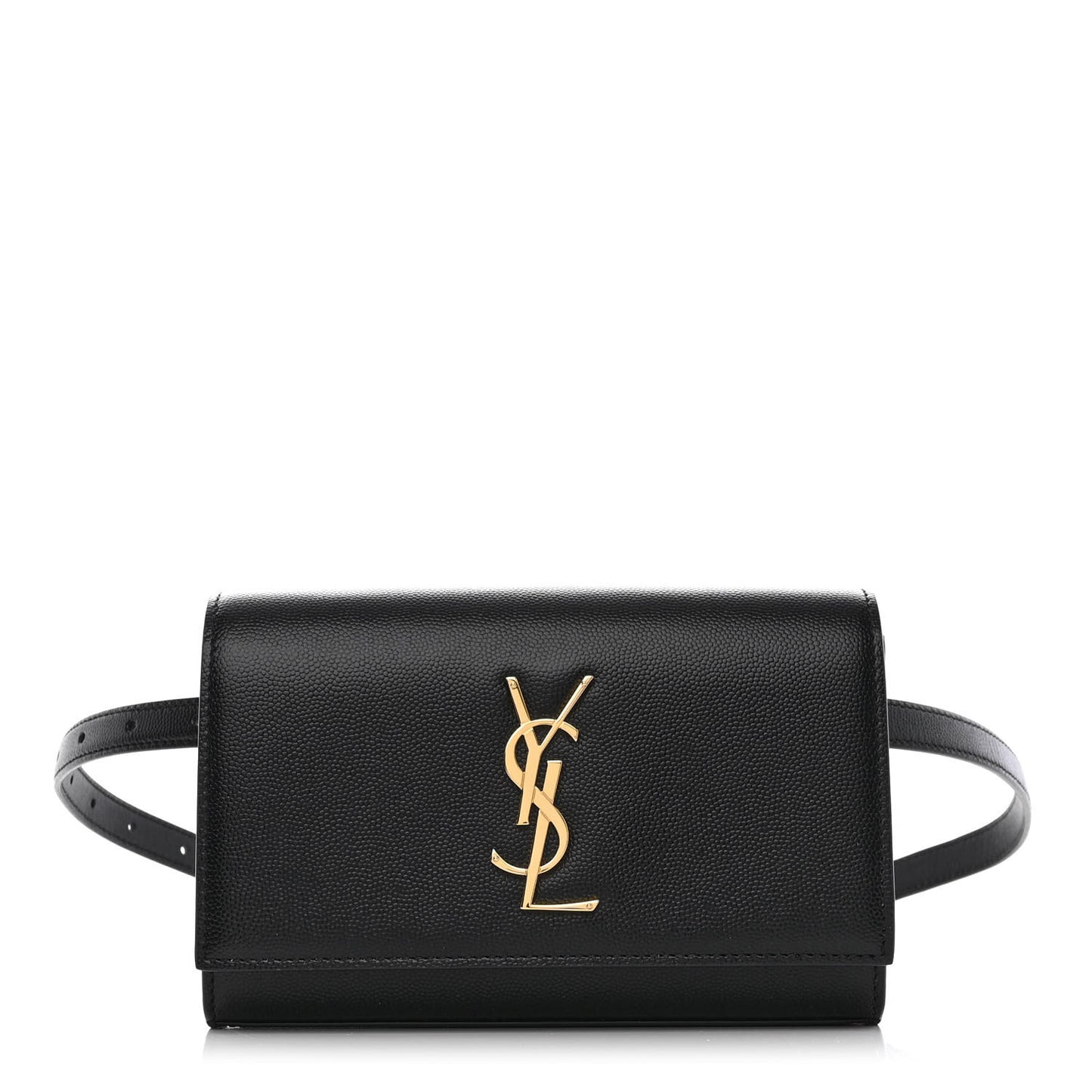 Grain De Poudre Monogram Kate Belt Bag Black