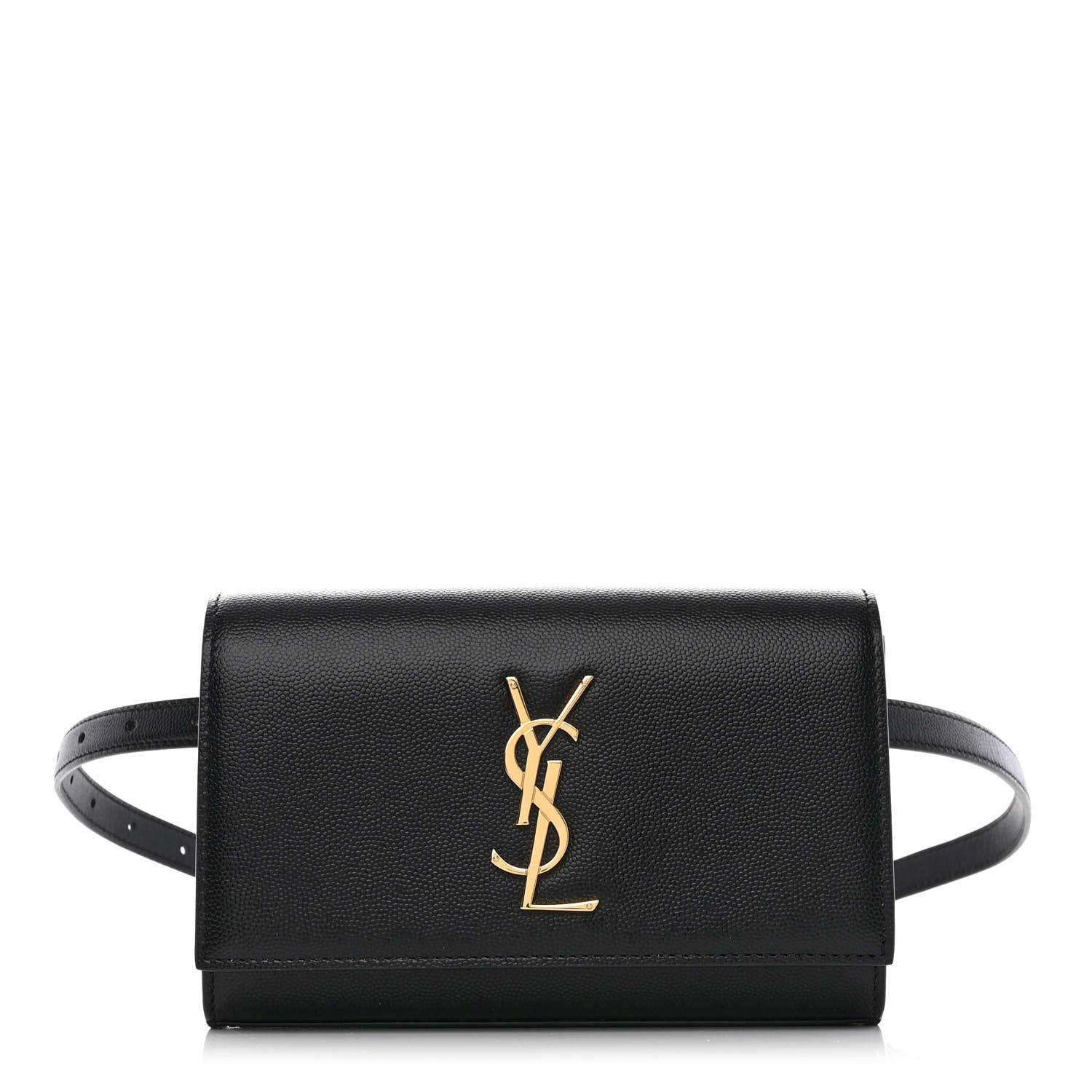 Saint Laurent Grain De Poudre Monogram Kate Belt Bag Black 1 of 11
