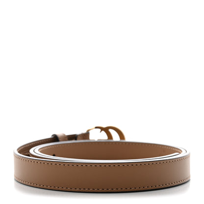 Gucci Moon Calfskin Double G 20mm Belt 90 36 Natural Tan 2 of 5