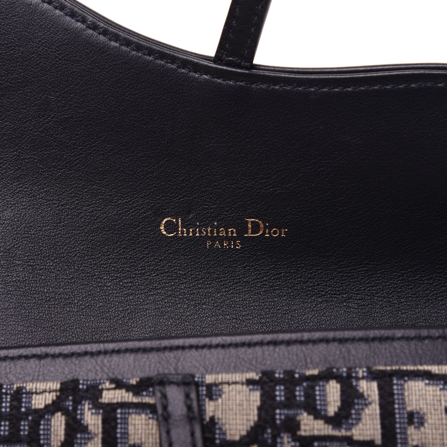 Christian Dior Oblique Saddle Chain Long Wallet Blue 11 of 15