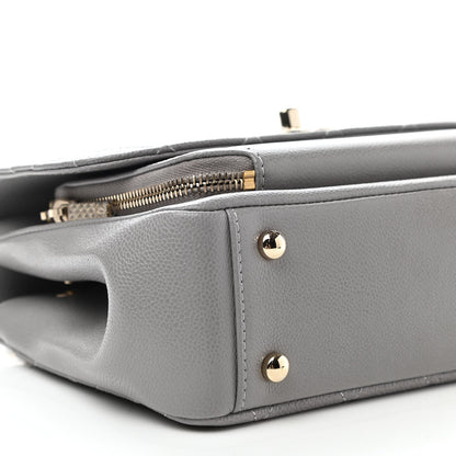 Chanel Caviar Quilted Medium Business Affinity Flap Grey 9 of 11