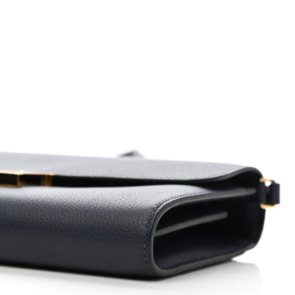 Hermes Evercolor Constance Wallet To Go Bleu Nuit 9 of 10