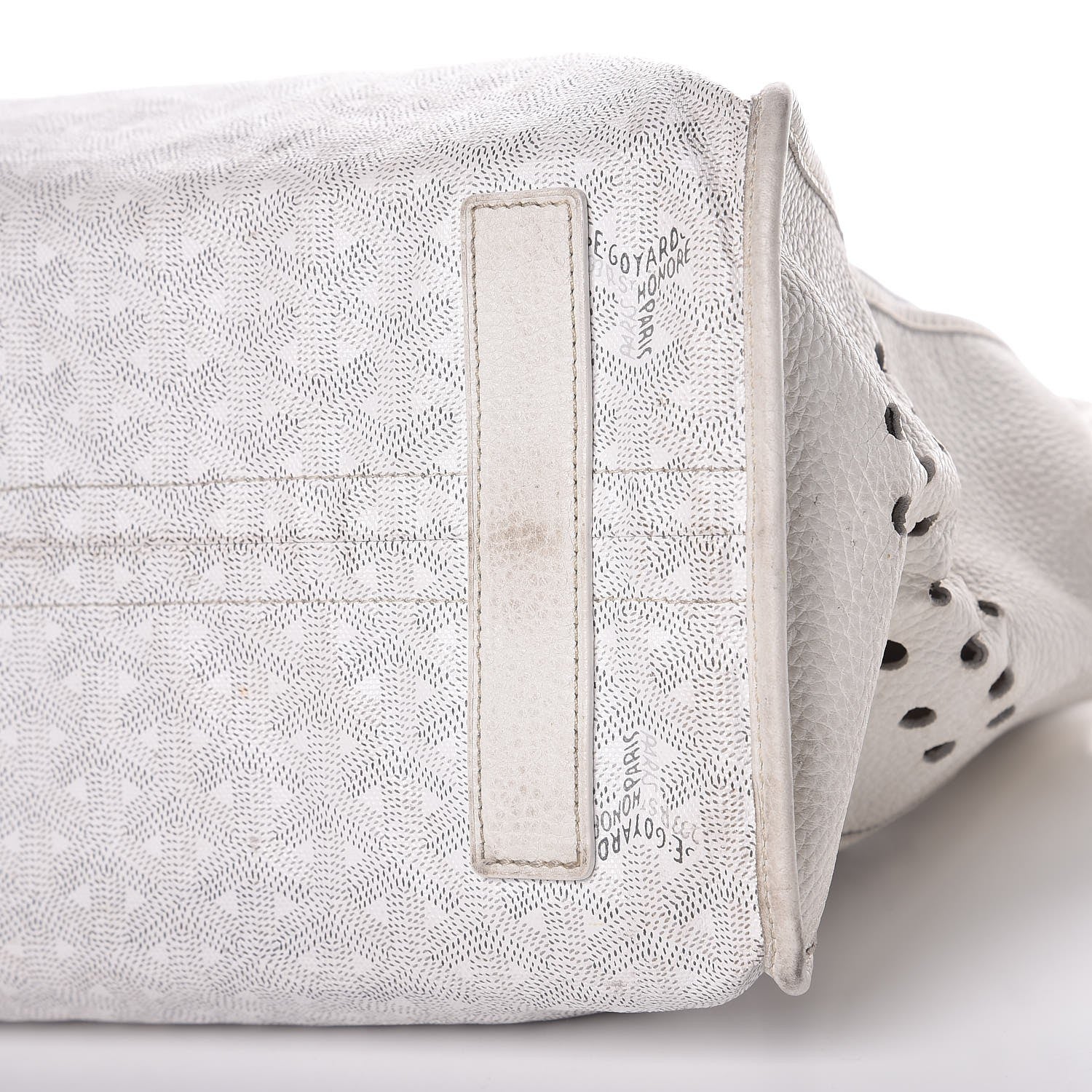Goyard Goyardine Sac Hardy Pet Carrier PM White 10 of 16